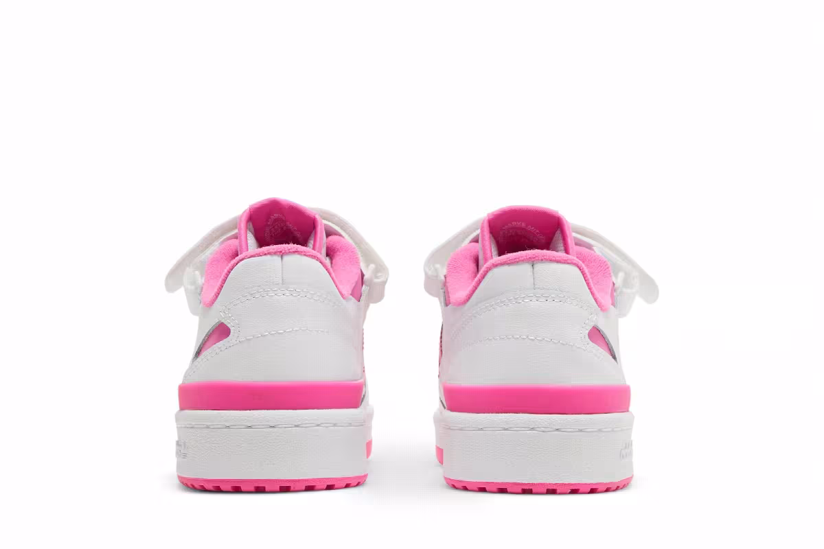adidas Forum Low J White Screaming Pink, view 7