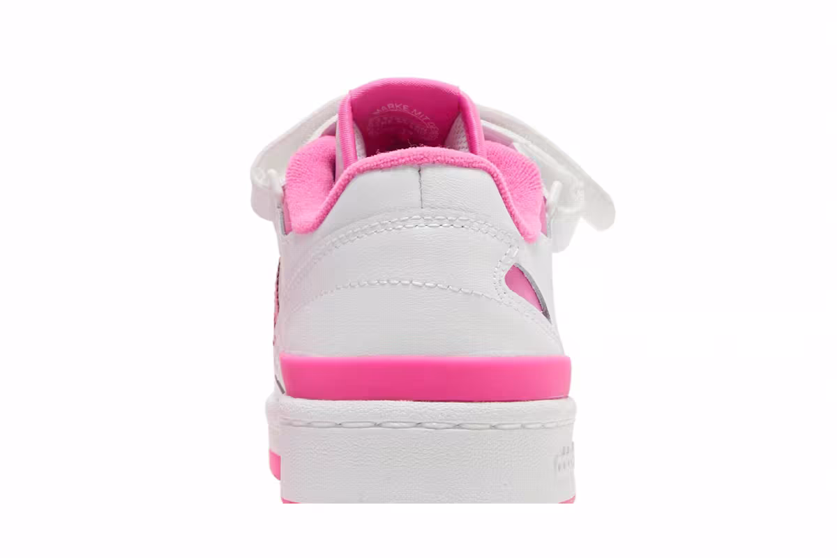 adidas Forum Low J White Screaming Pink, view 8