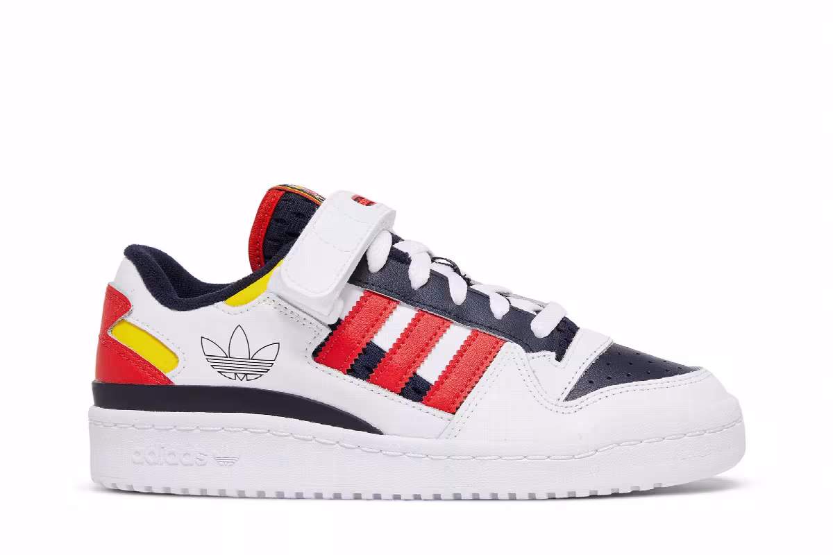 Adidas Forum Low J Legend Ink Red, view 2