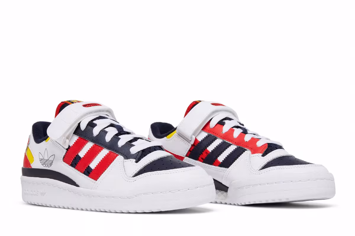 Adidas Forum Low J Legend Ink Red, view 9