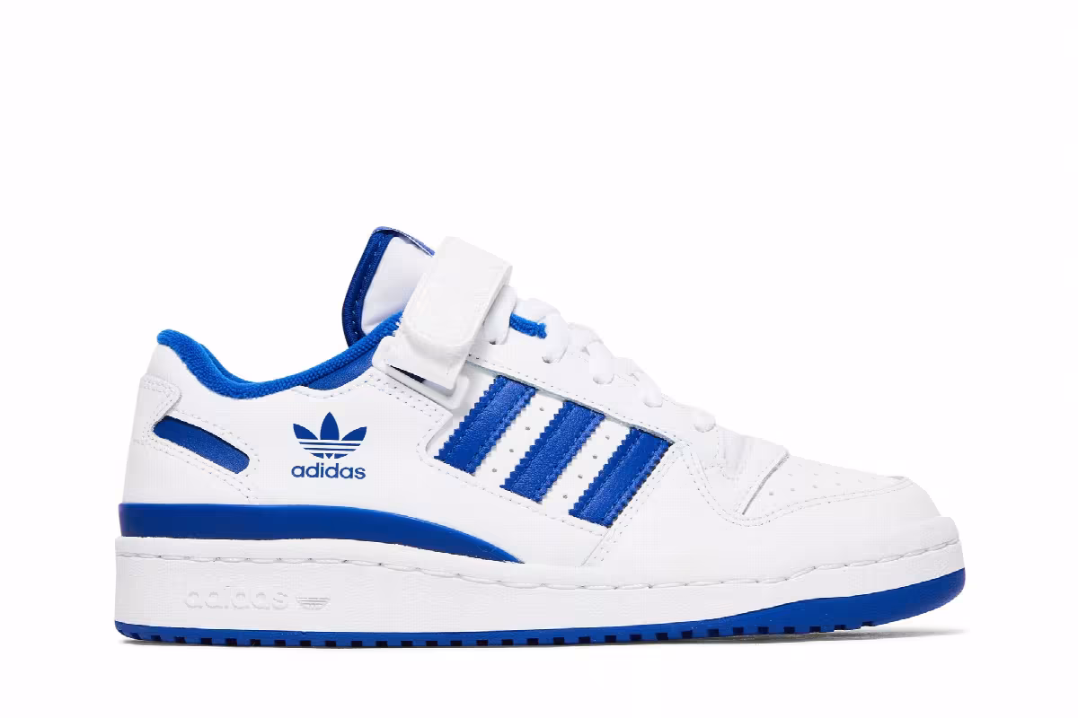 adidas Forum Low J White Royal Blue, view 2