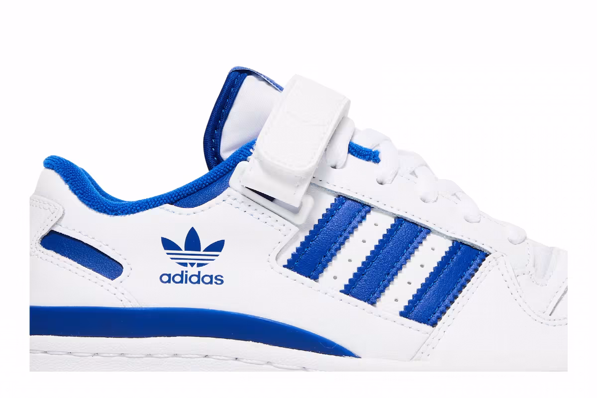 adidas Forum Low J White Royal Blue, view 3