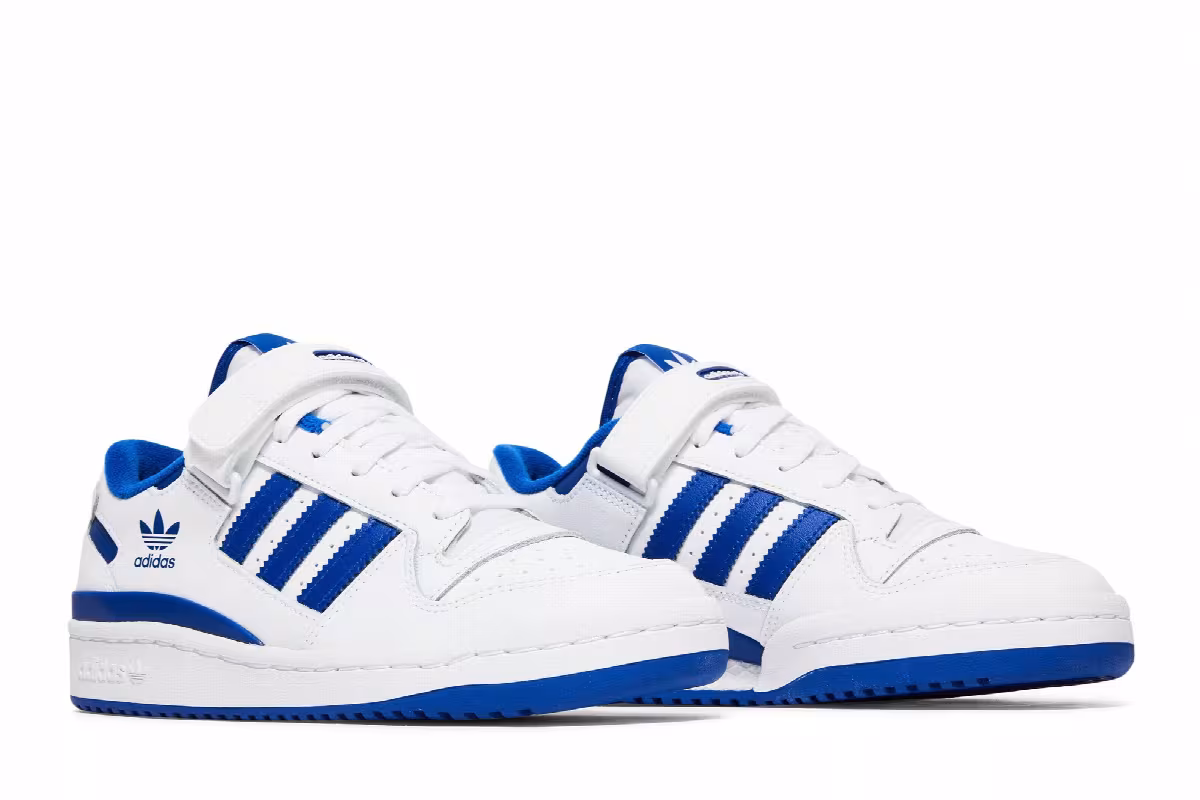adidas Forum Low J White Royal Blue, view 9