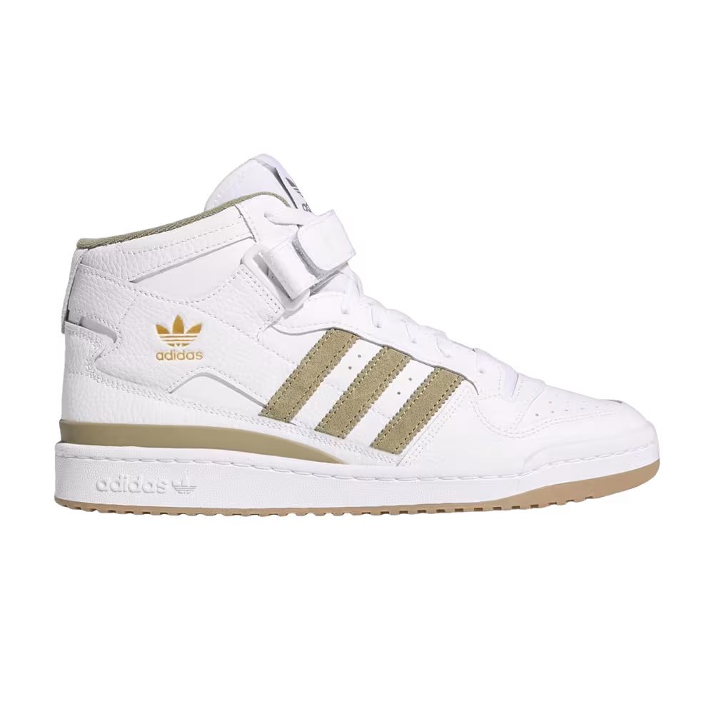 Adidas Forum Mid J White Orbit Green