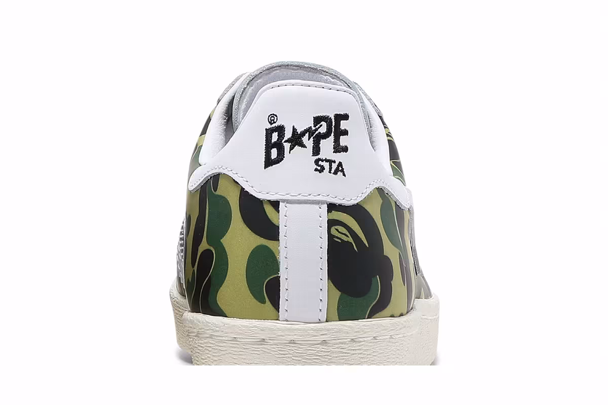 BAPE x adidas Superstar 80s ABC Camo, view 8