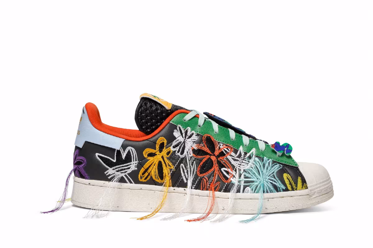 Sean Wotherspoon x adidas Superstar Super Earth - Black, view 2