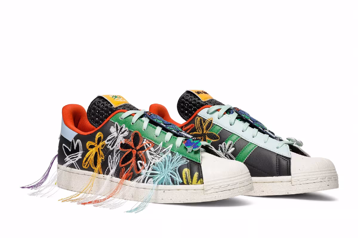 Sean Wotherspoon x adidas Superstar Super Earth - Black, view 9