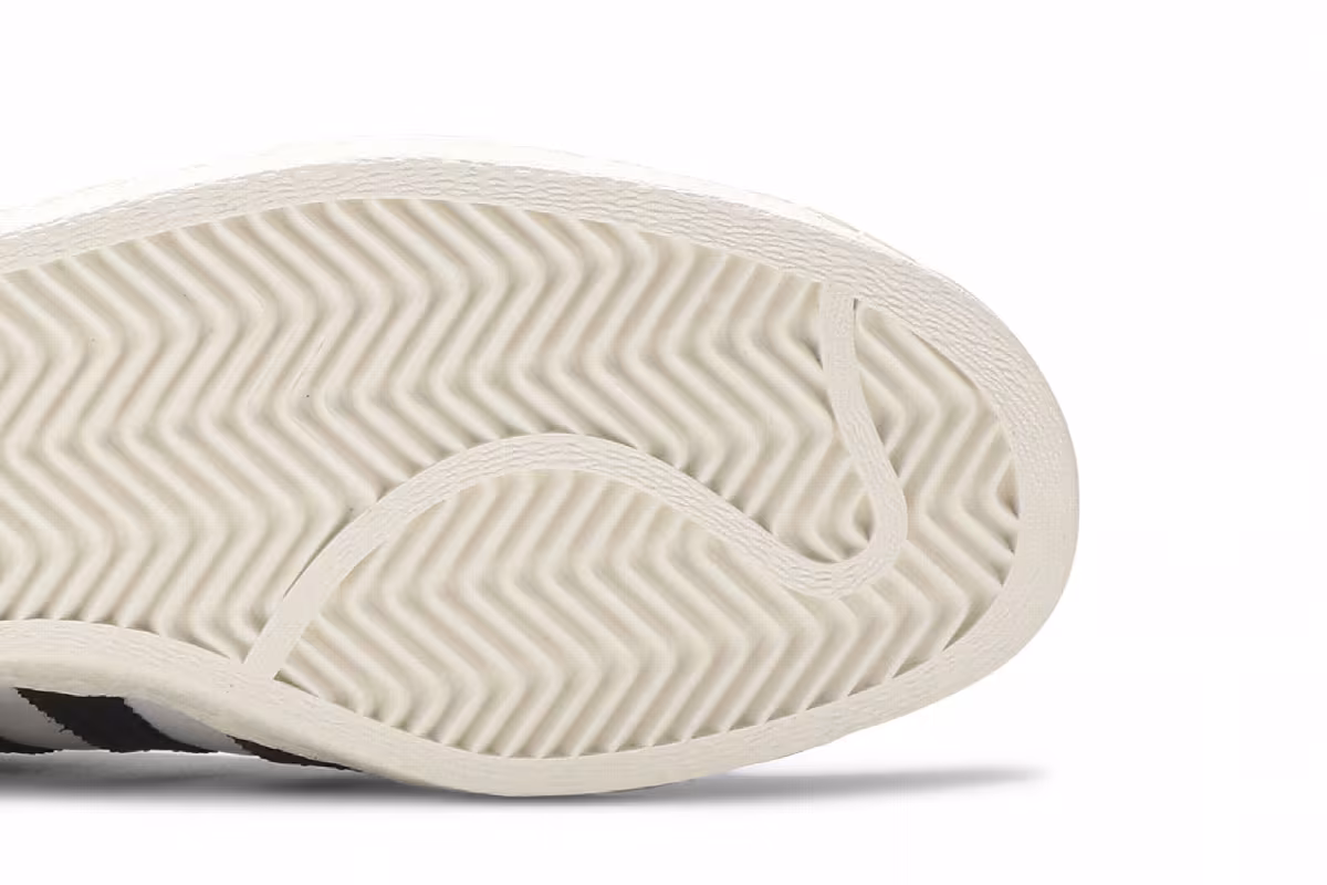 BAPE x adidas Superstar White Black, view 6