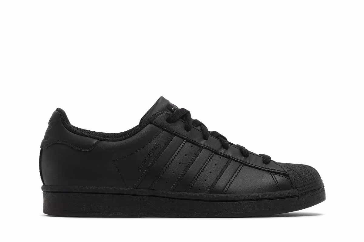 adidas Superstar All Black, view 2