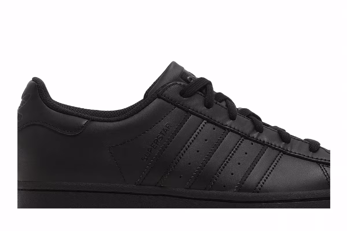 adidas Superstar All Black, view 3