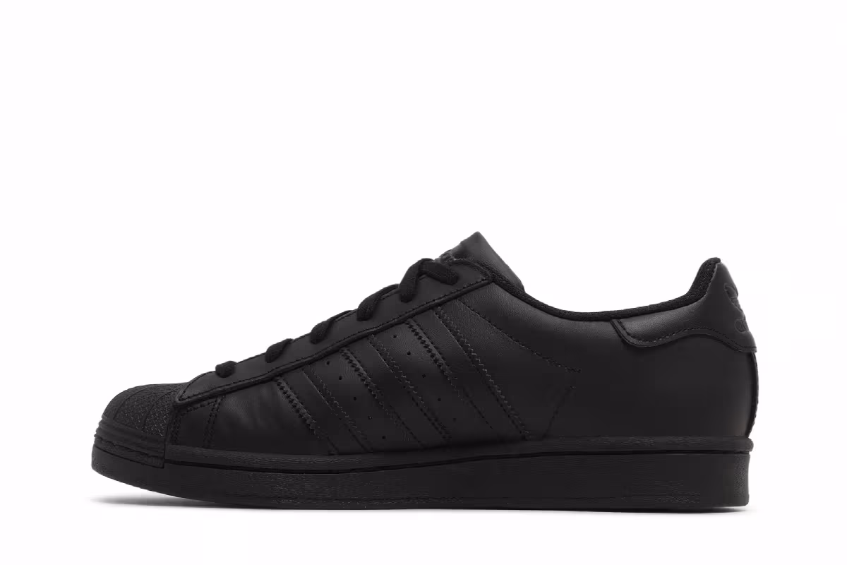 adidas Superstar All Black, view 4