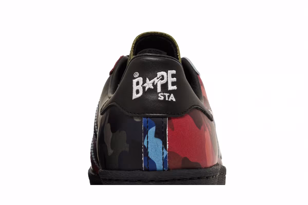 BAPE x adidas Superstar Mixed Camo, view 8