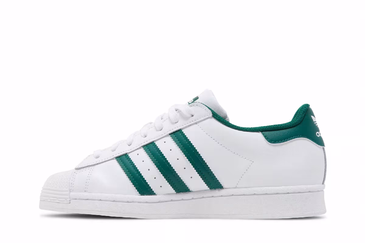 adidas Superstar White Collegiate Green, view 4