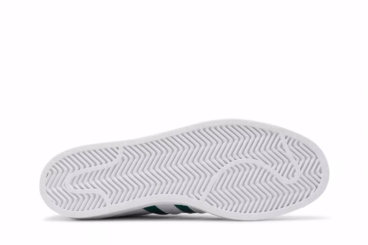 adidas Superstar White Collegiate Green, view 5