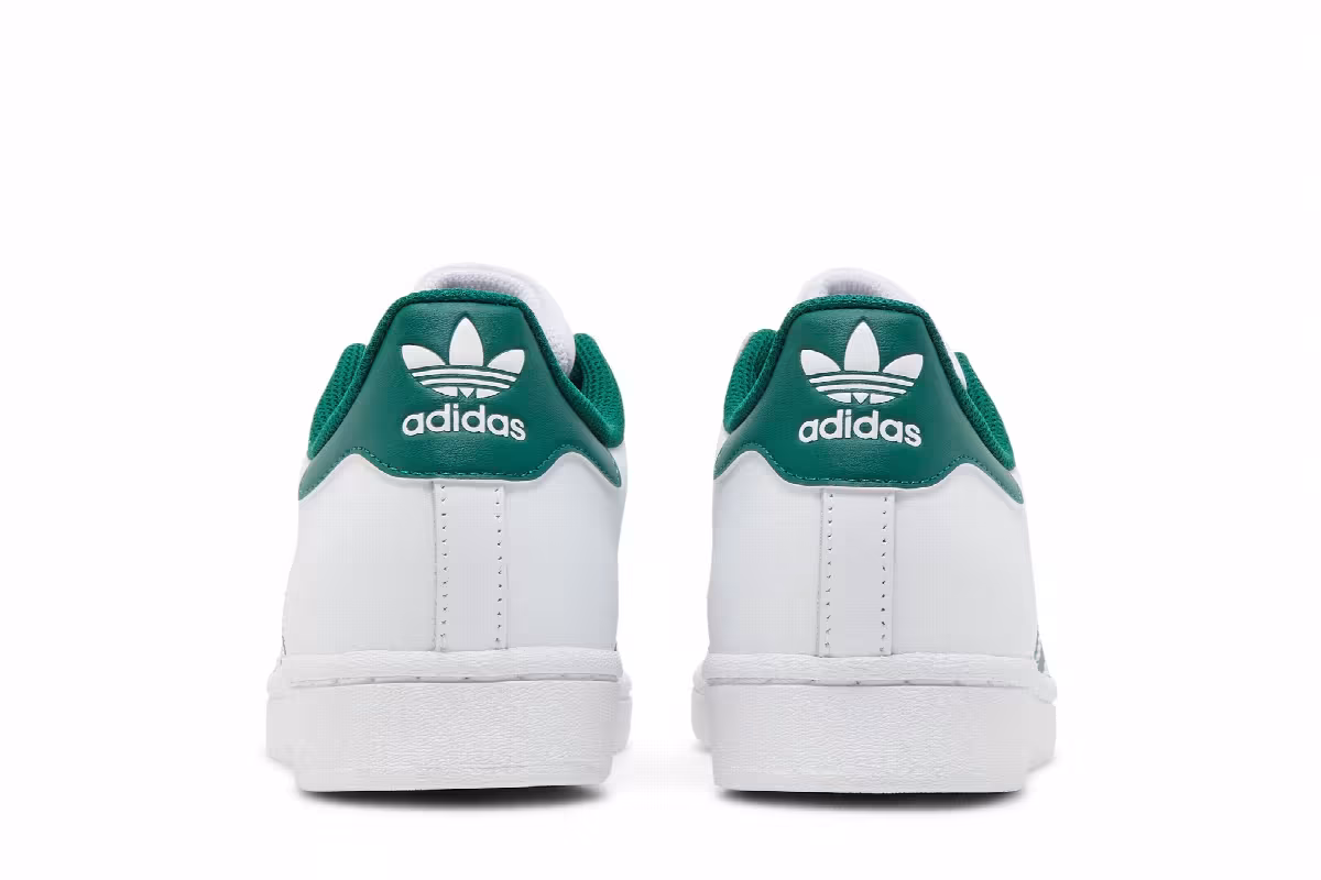 adidas Superstar White Collegiate Green, view 7