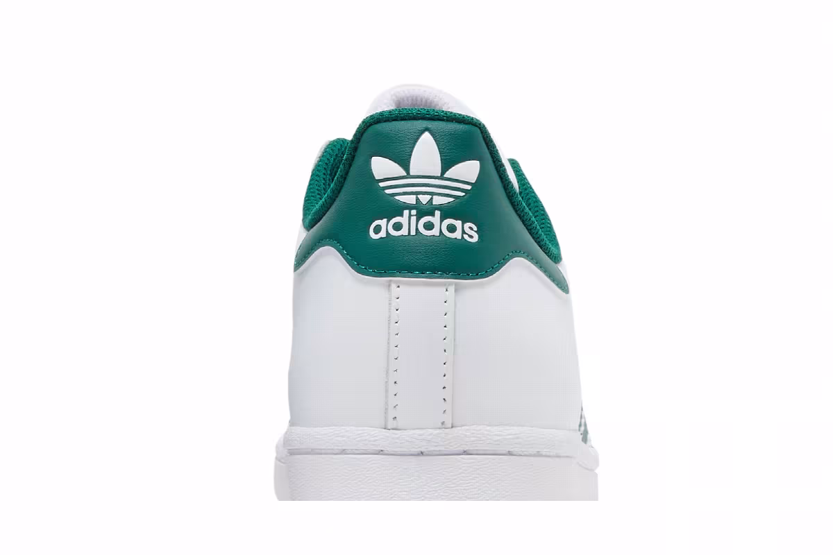 adidas Superstar White Collegiate Green, view 8