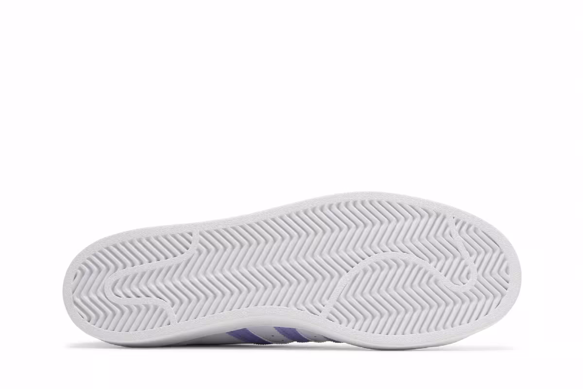 Adidas Superstar White Light Purple, view 5