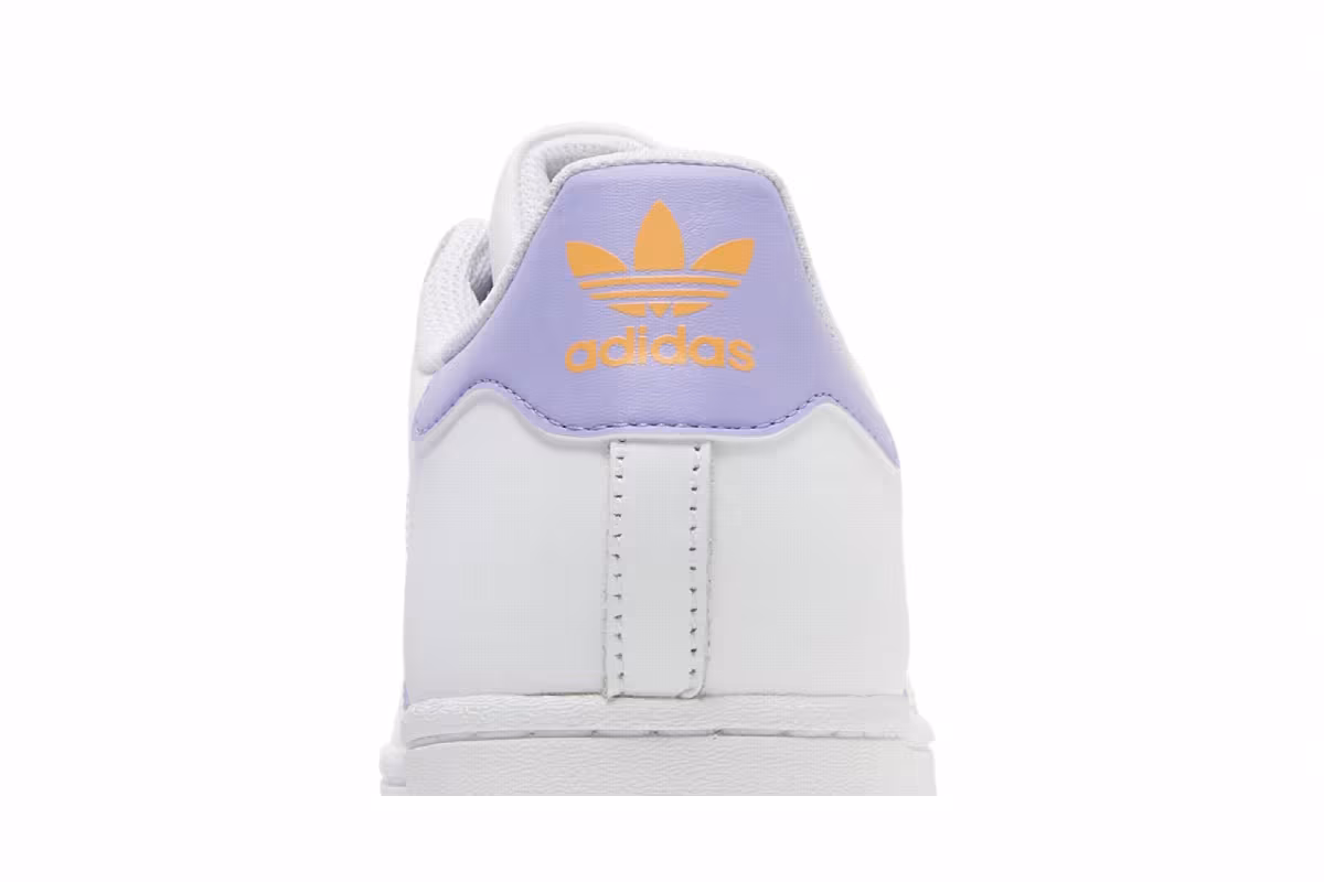 Adidas Superstar White Light Purple, view 8