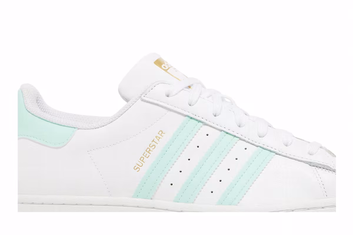 Adidas Superstar White Clear Mint, view 3