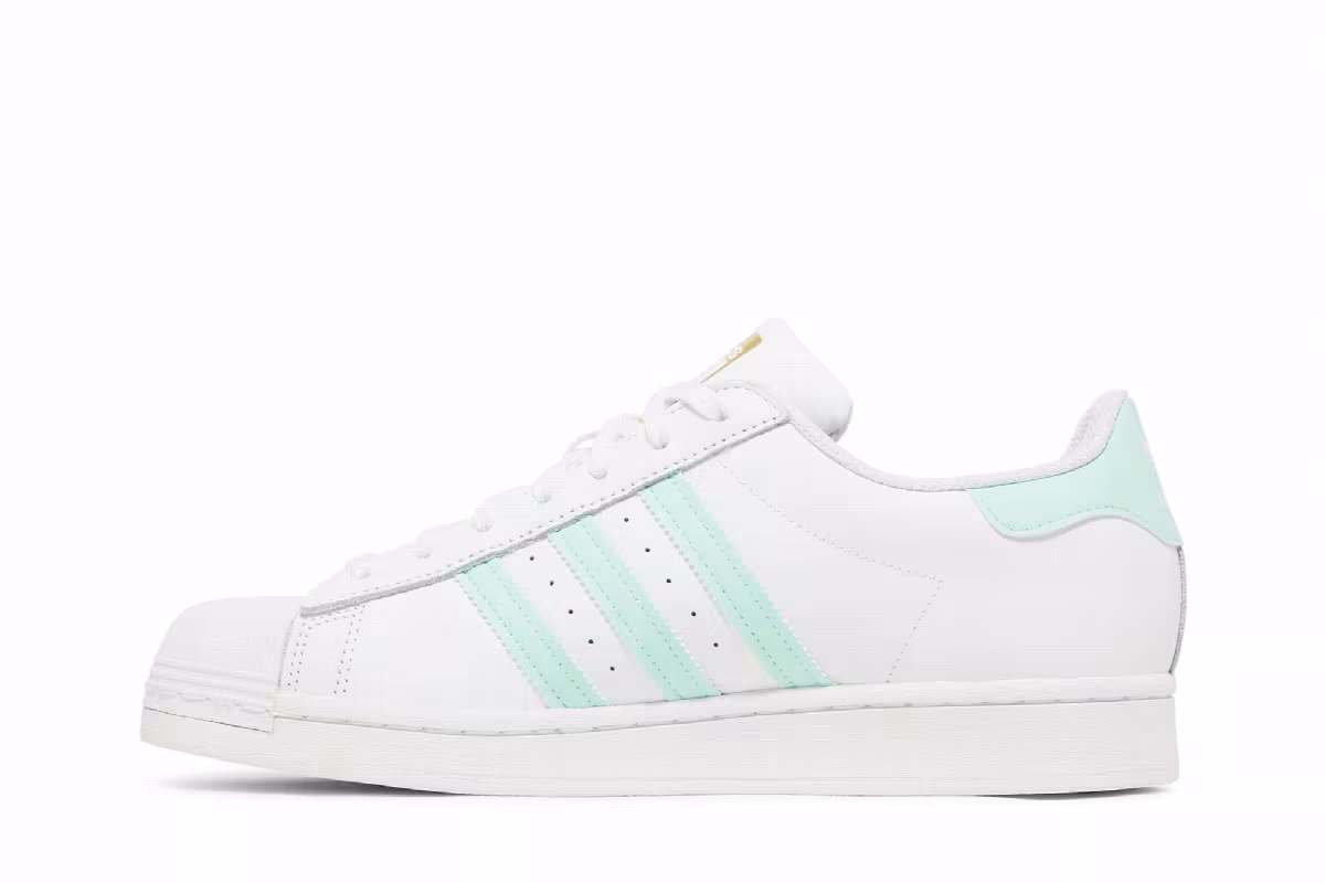 Adidas Superstar White Clear Mint, view 4