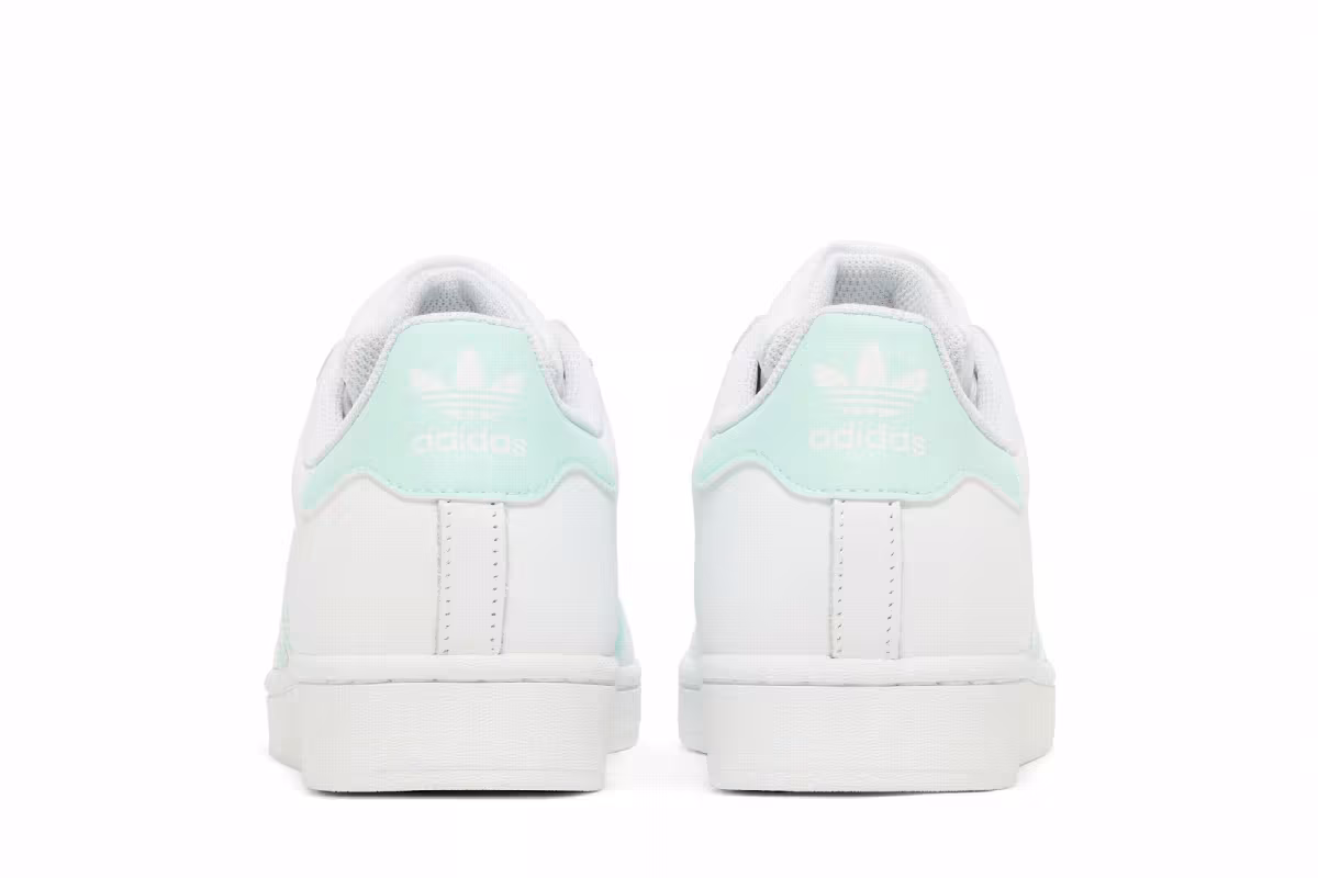 Adidas Superstar White Clear Mint, view 7