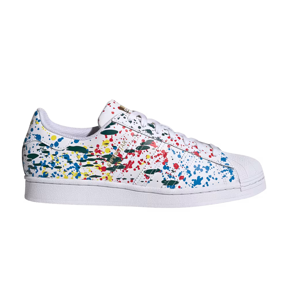 adidas Superstar Splashes, Splatter and Drips - White