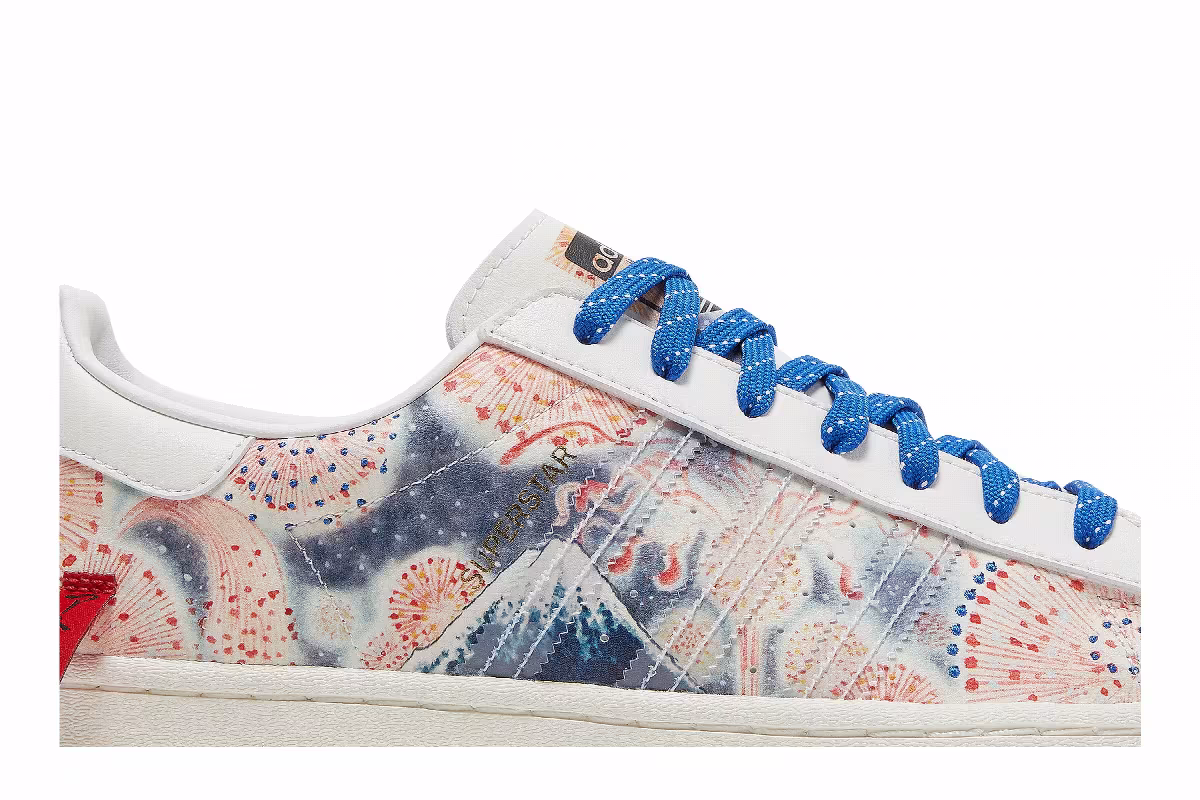 Atmos x Three Tides Tattoo x adidas Superstar Mt. Fuji, view 3