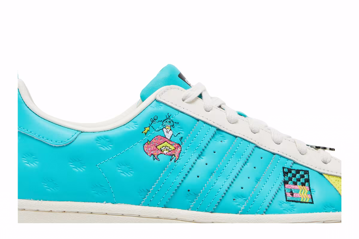Arizona x adidas Superstar Have an Iced Day - Teal Yellow, view 3