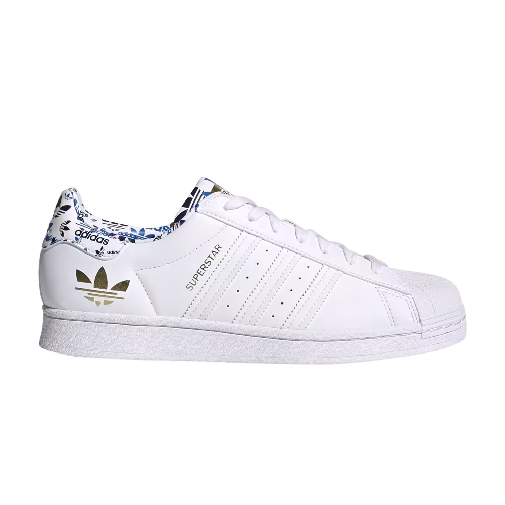 Adidas Superstar White Gold Metallic
