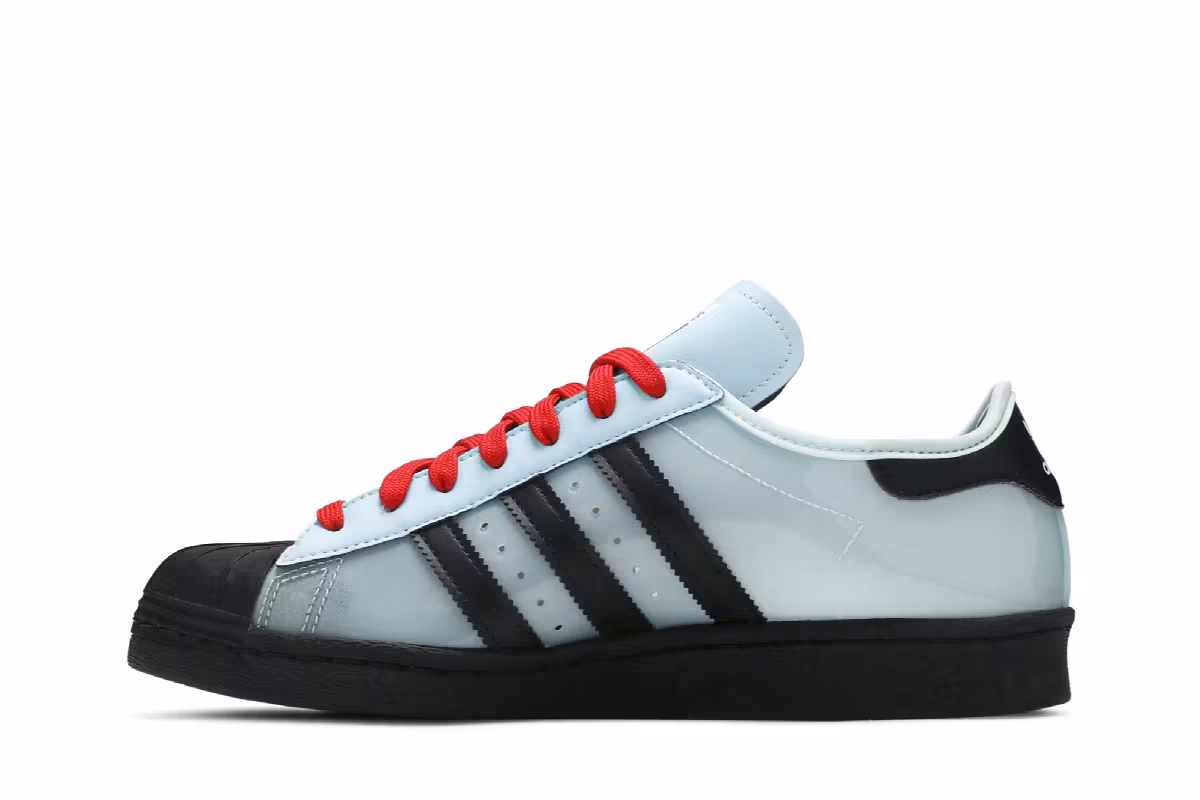 Blondey McCoy x adidas Superstar Ice Blue Black, view 4