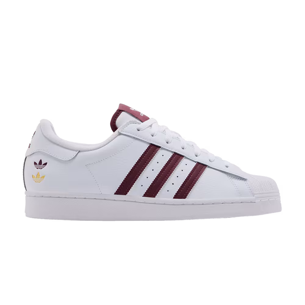 adidas Superstar White Quiet Crimson