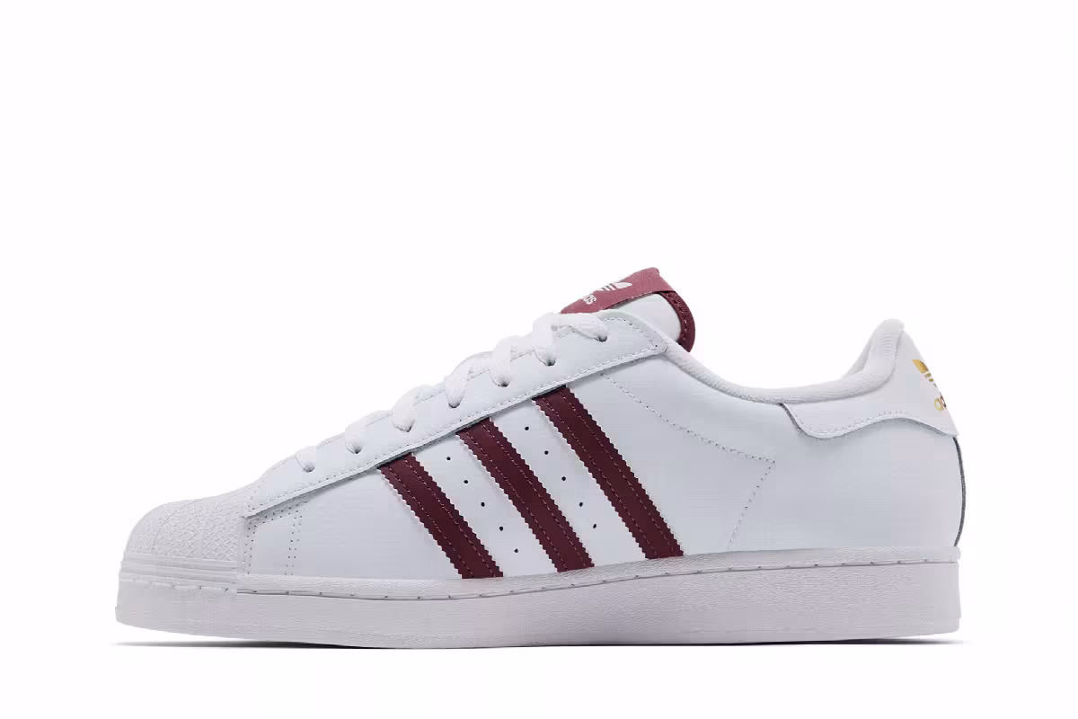 adidas Superstar White Quiet Crimson, view 4
