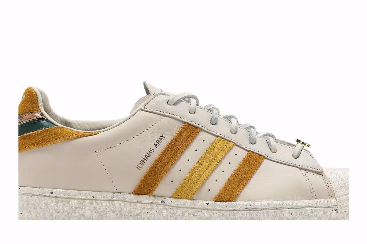 Yara Shahidi x adidas Superstar Cream Legacy Gold, view 3