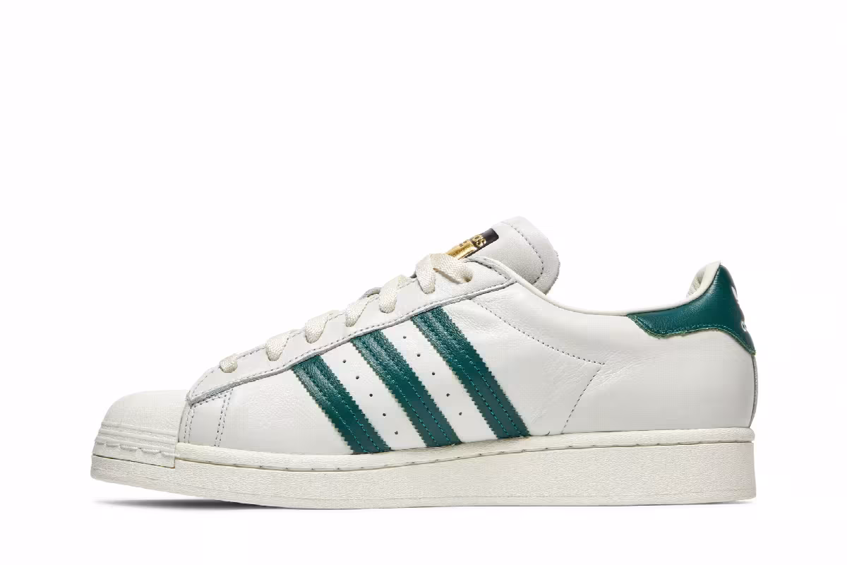 Adidas Superstar Off White Collegiate Green, view 4