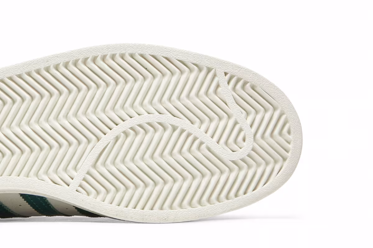 Adidas Superstar Off White Collegiate Green, view 6