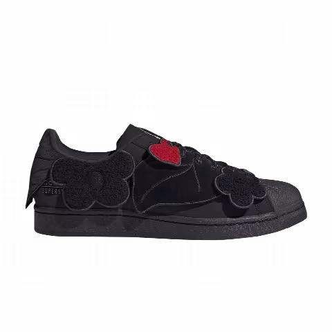 Melting Sadness x adidas Superstar 'Black Floral Patches'