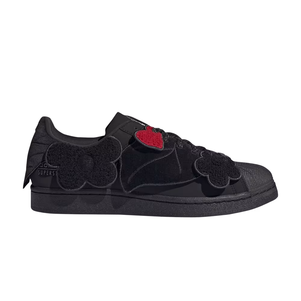 Melting Sadness x adidas Superstar Black Floral Patches