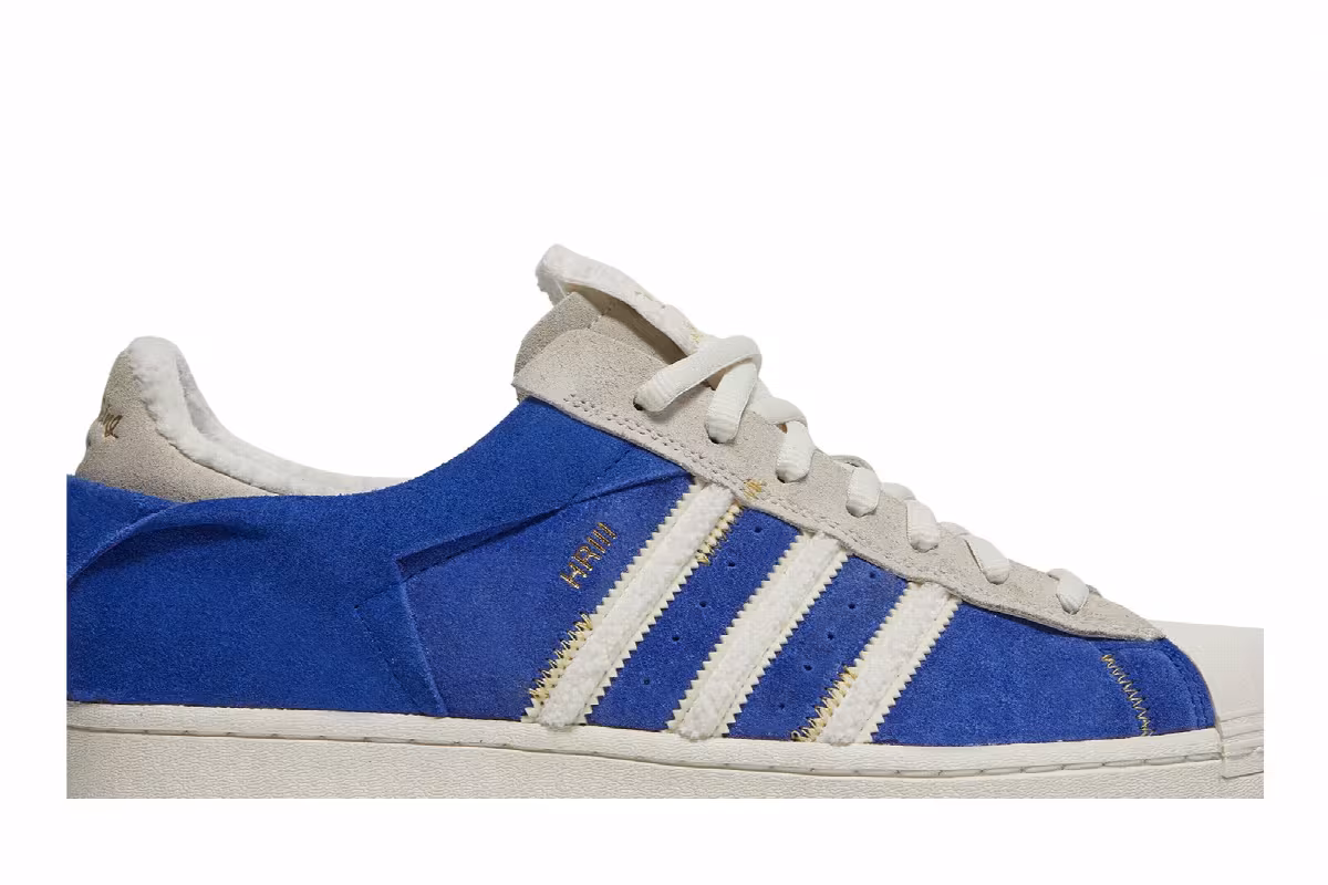 Henry Ruggs III x adidas Superstar WS2 Bold Blue, view 3