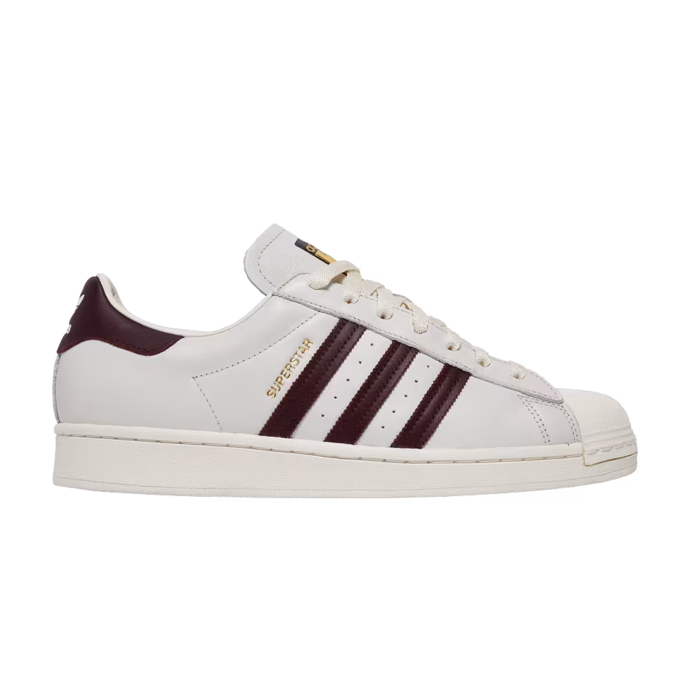 Adidas Superstar Off White Maroon