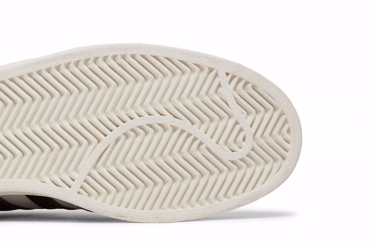 Adidas Superstar Off White Maroon, view 6