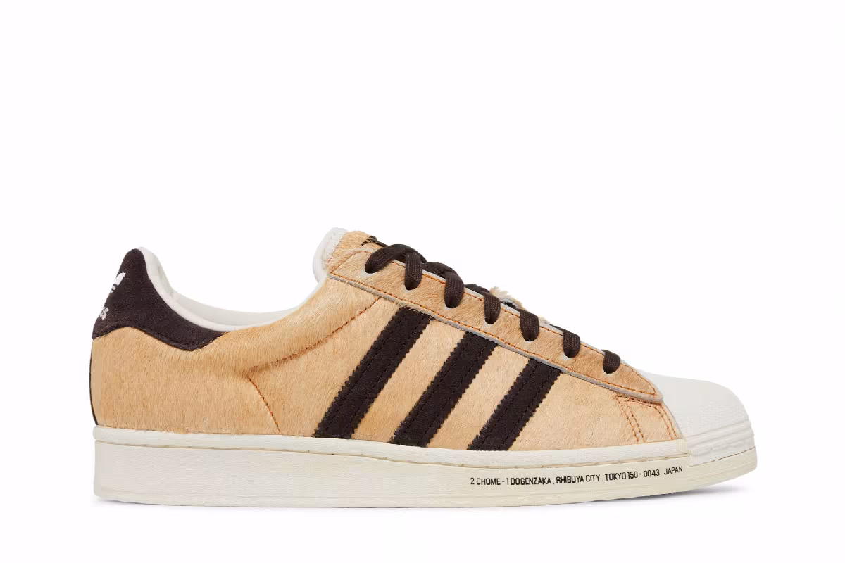 atmos x adidas Superstar Hachiko, view 2