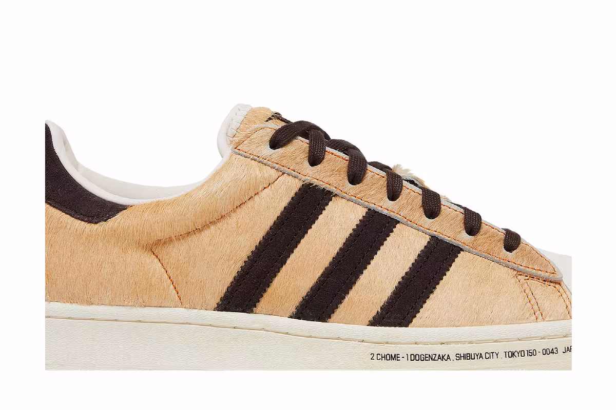 atmos x adidas Superstar Hachiko, view 3