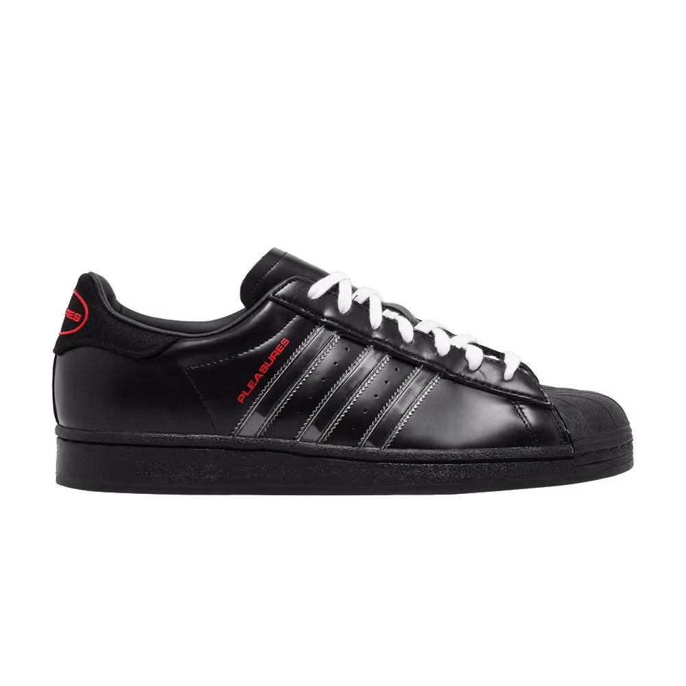 Pleasures x adidas Superstar Black