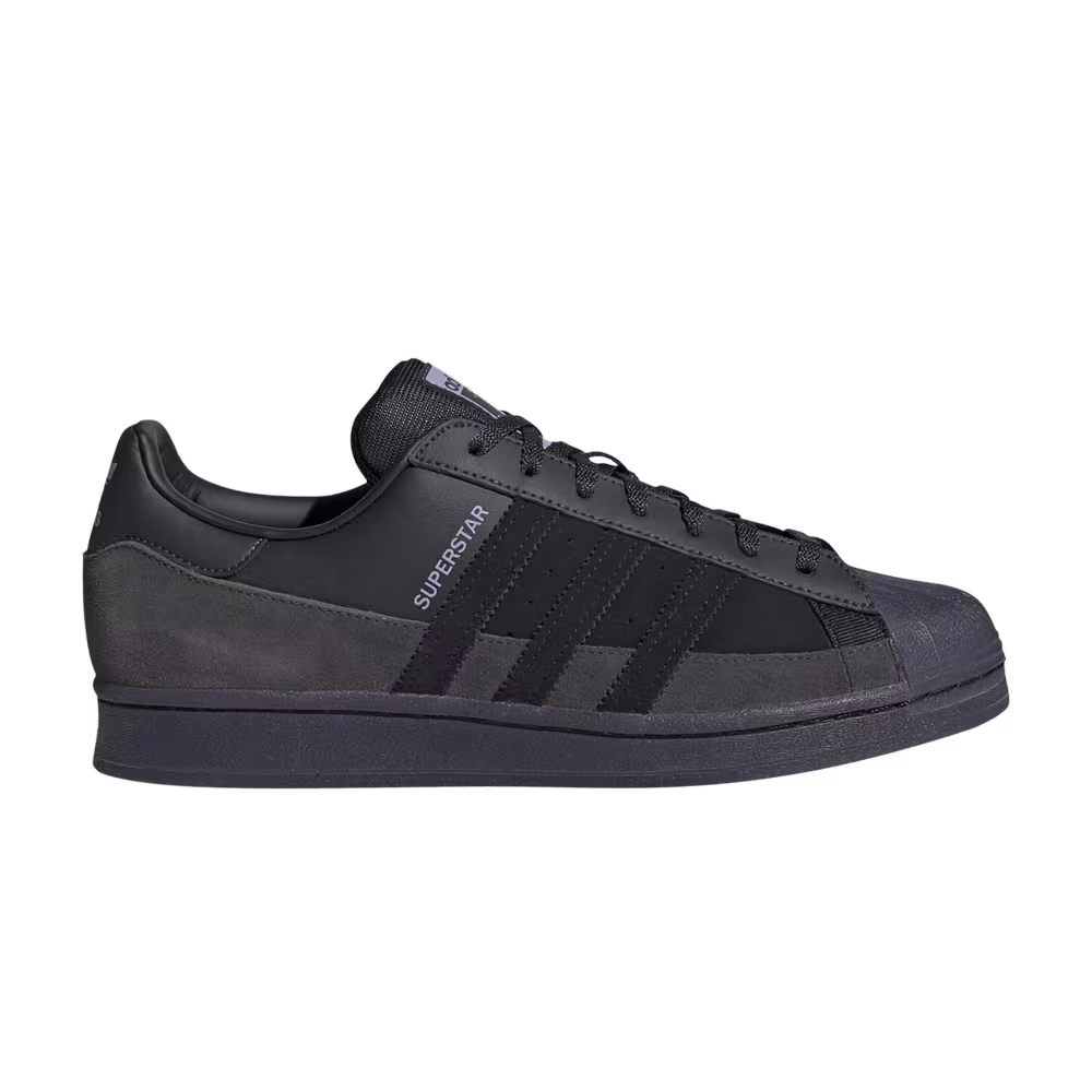 Adidas Superstar Black Dust Purple