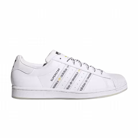 Adidas Superstar 'Logo Stripes - White Bright Green'
