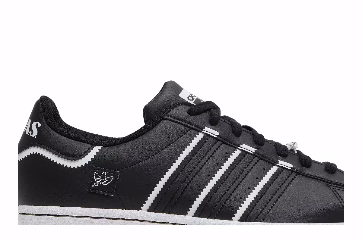 Adidas Superstar Black White, view 3