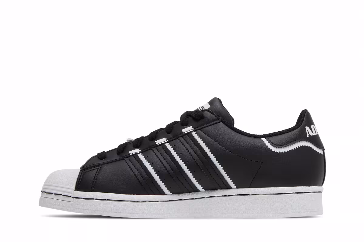 Adidas Superstar Black White, view 4