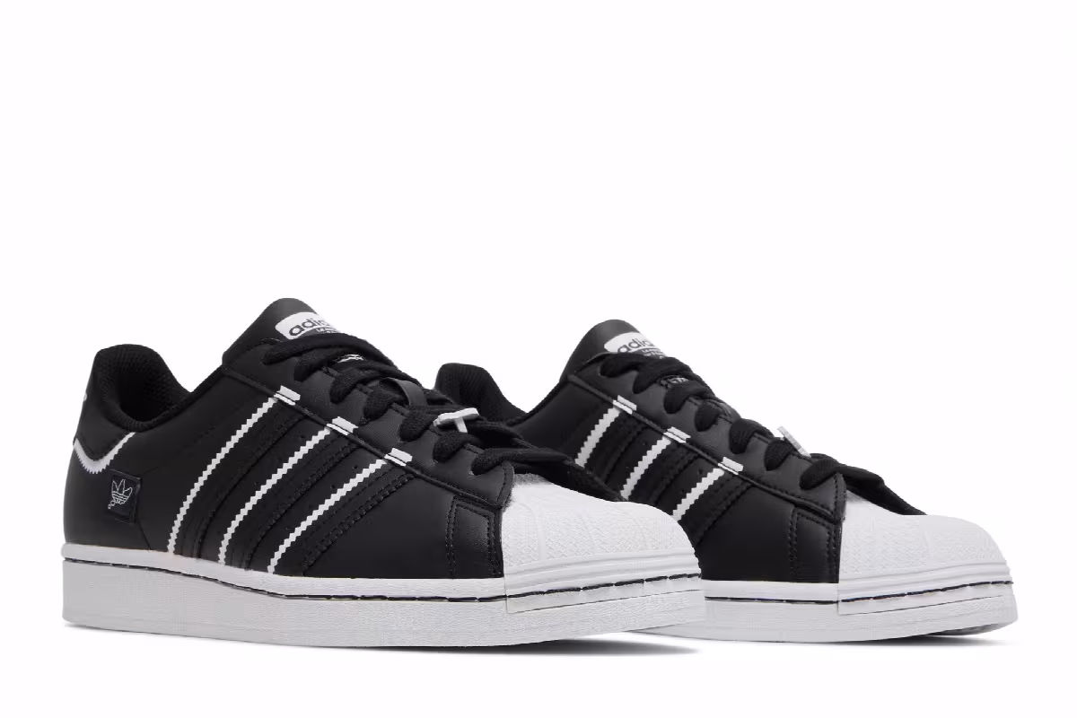 Adidas Superstar Black White, view 9