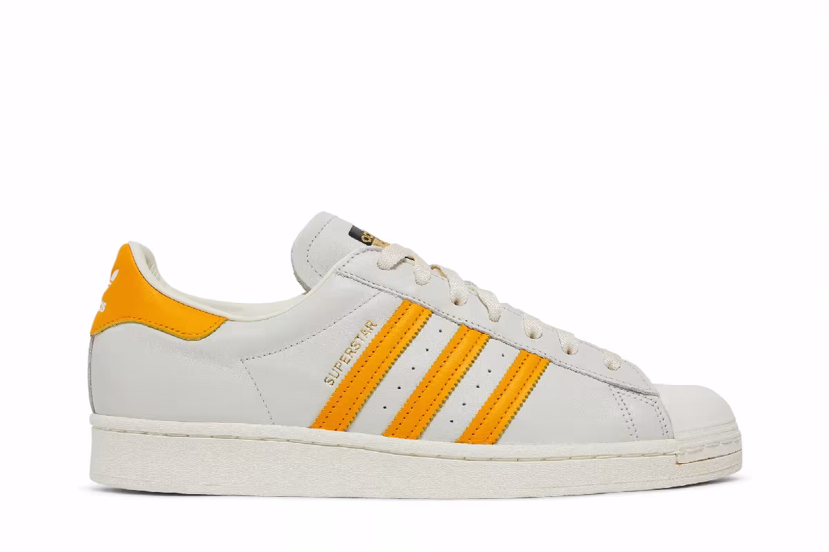 Adidas Superstar Off White Collegiate Gold, view 2