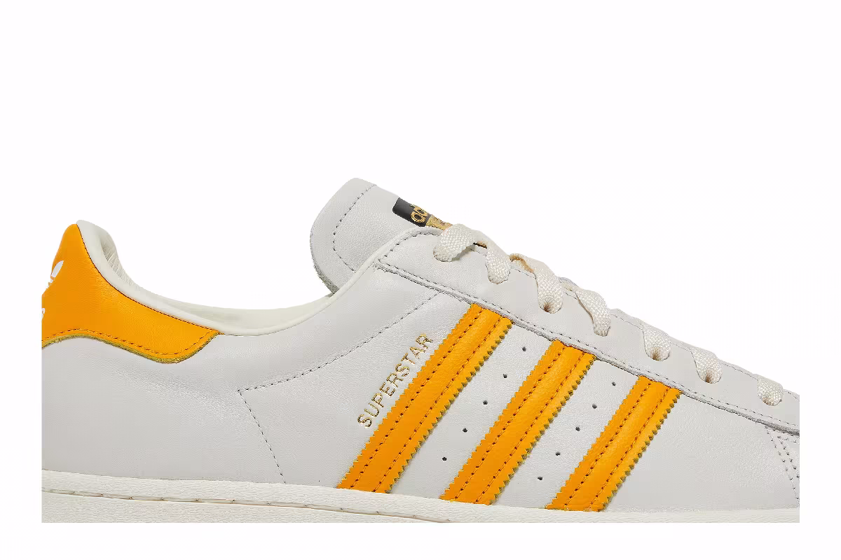 Adidas Superstar Off White Collegiate Gold, view 3